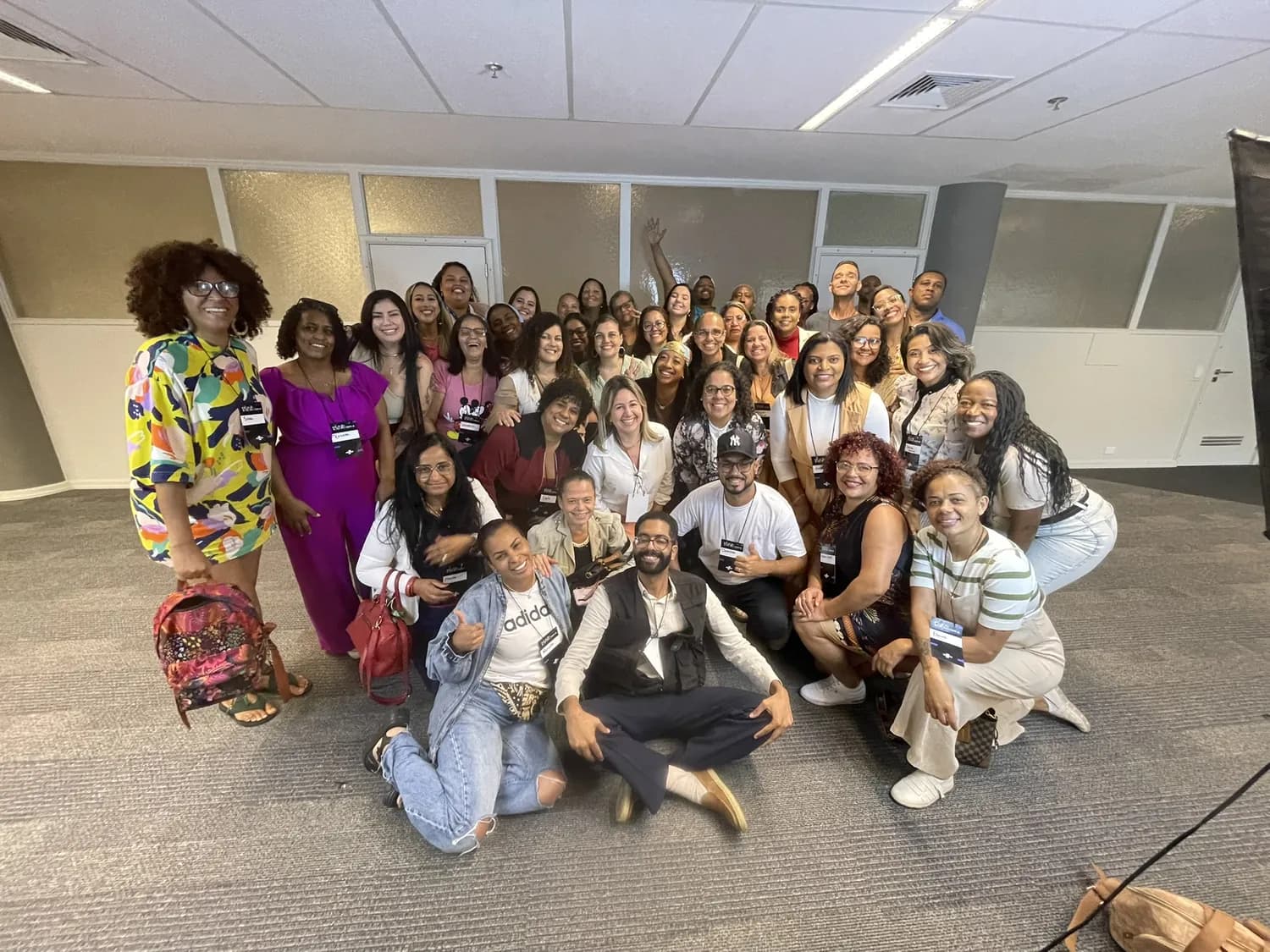 Aula com turma de empreendedores